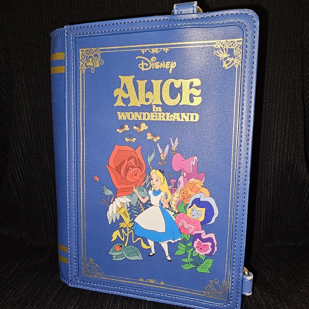 Alice in Wonderland Crossbody/Backpack Loungefly Used